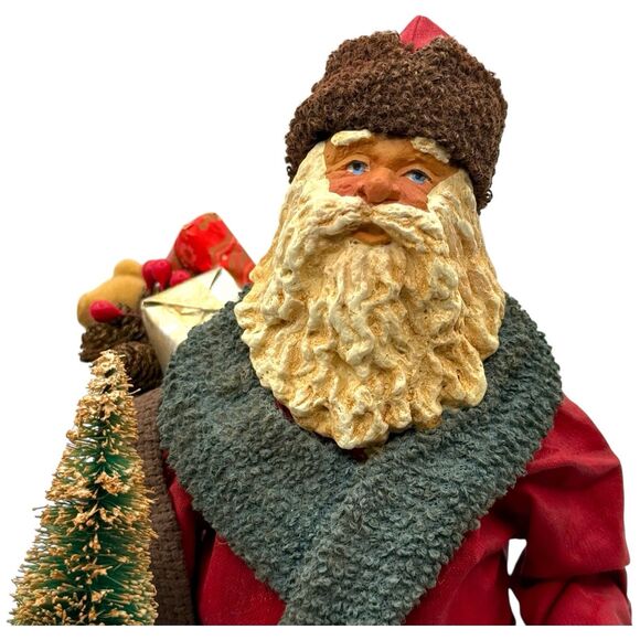 Vtg 1999 Possible Dreams Clothtique Santa 713026 Father Christmas w Box - Picture 1 of 16